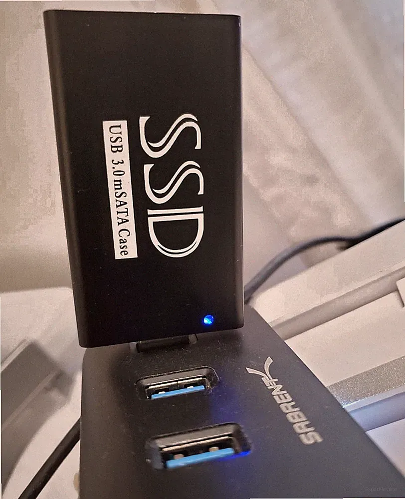 128GB Dell SSD and New Portable External USB 3.0 SSD Drive enclosure