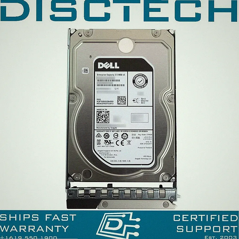 Dell 400-ATJJ / FCFYY 1TB 3.5” 7.2K RPM HS 512n SATA Hard Drive Kit X78KW