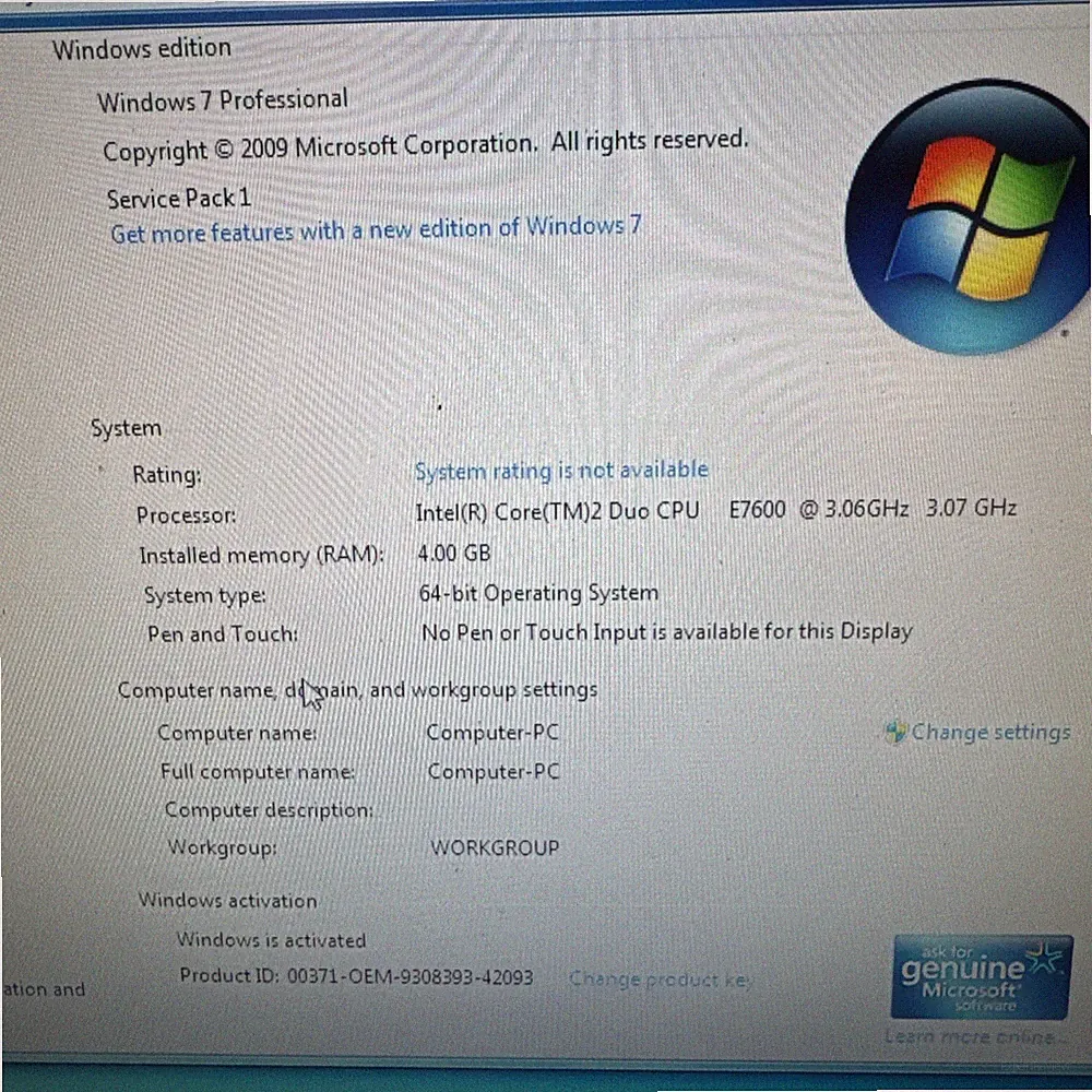 Dell OptiPlex 380 Desktop Hard Drive with Windows 7 PRO and Key
