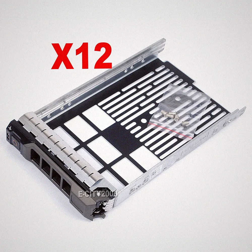 Lot of 12, 3.5" SAS HDD Hard Drive Caddy Tray For Dell PowerVault MD1200 New